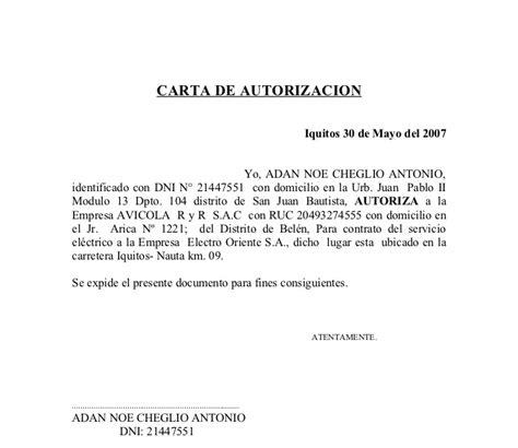 Modelo De Carta De Autorizacion Para Retirar Document