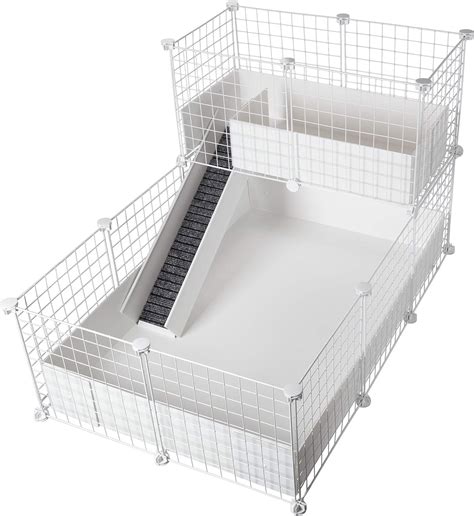 Cagescubes Candc Deluxe Cage Base 2x3 Loft 2x1 White Panel
