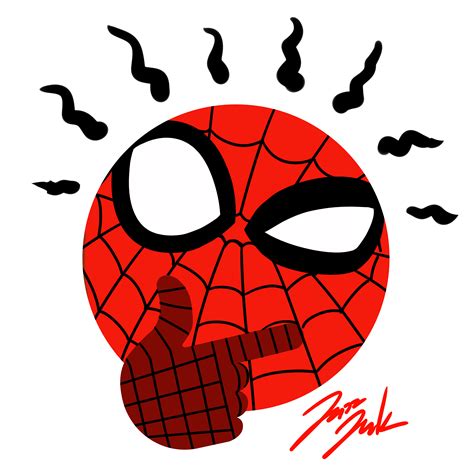 spider sense Thinking Face Emoji by jazzjack-KHT on DeviantArt