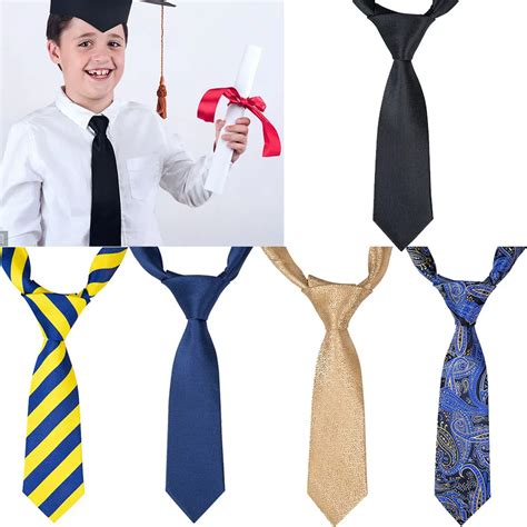 5 Styles Luxury Silk Childrens Tie Boy Student Baby Suit Necktie Small