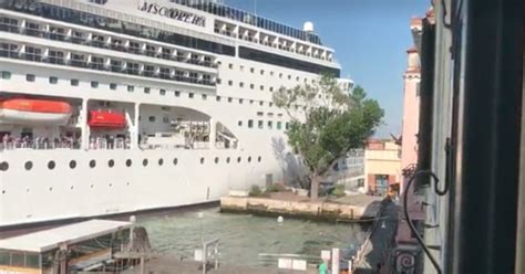 Msc Cruise Ship Crashes Into Dock In Venice Cruiseblog