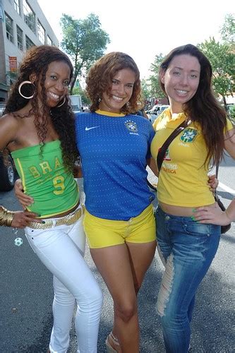 Brazilian Girls Brazilian Fans Celebrate After Brazil Elim Flickr
