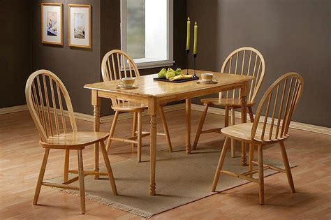 Resin wood table and furniture will endure for several years and will help you save money in the future since you won't have to change out your furniture any time soon. Solid Rubber Wood Dining Table and 4 Chairs - Homegenies