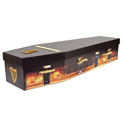 Your Own Design Picture Coffin Personalised Example Guinness Design