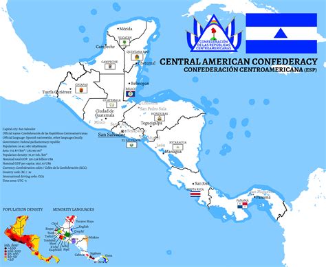 Central American Confederation In 2018 Rimaginarymaps