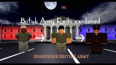 British Army Ranks Explained Roblox British Army Youtube