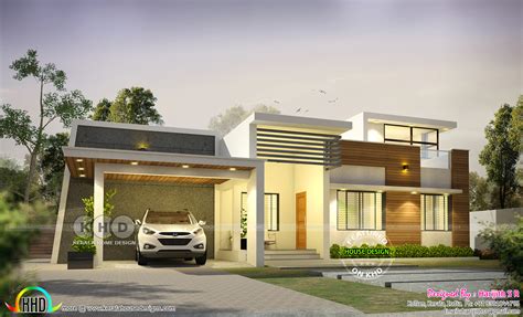 1600 Sq Ft Modern Single Floor Kerala Home Kerala Home Design And