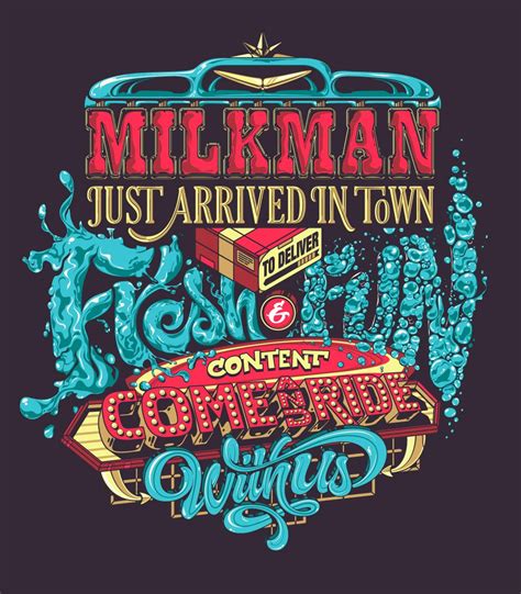 Milkman Website On Behance Text Art Typography Typography
