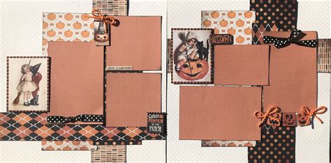 Cutest Pumpkin In The Patch 2 Page Scrapbooking Layout Kit Or Etsy