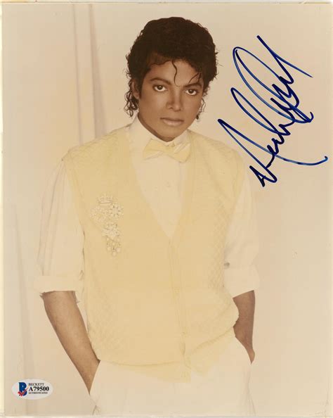 Michael Jackson Signed X Photo Beckett Barnebys