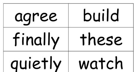 6th Grade Sight Words Printable As Sight Words Or Words That