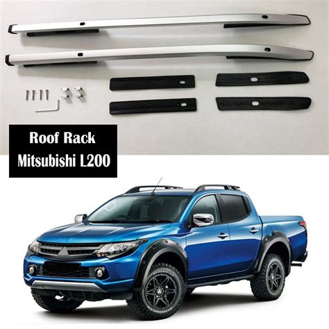 Aluminum Alloy Roof Rack For Mitsubishi L200 2007 2019 Rails Bar