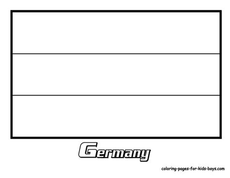 Germany Flag Coloring Pictures Culture Class Pinterest Coloring