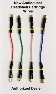 New Audioquest Headshell Cartridge Lead Wires Leads Hl Aq Best