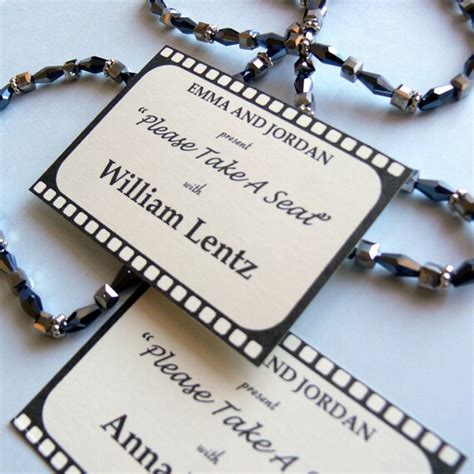 Printable Old Hollywood Name Cards Movie Table By Papercolada