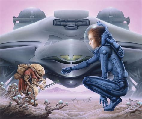 Jim Burns B1948 — The Wanderers 1080×900 Science Fiction Artwork
