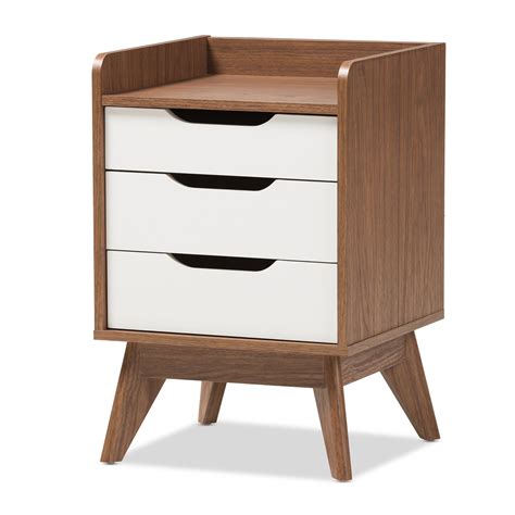 Buy Baxton Studiomaddy Mid Century Modern Wood 3 Drawer Storage