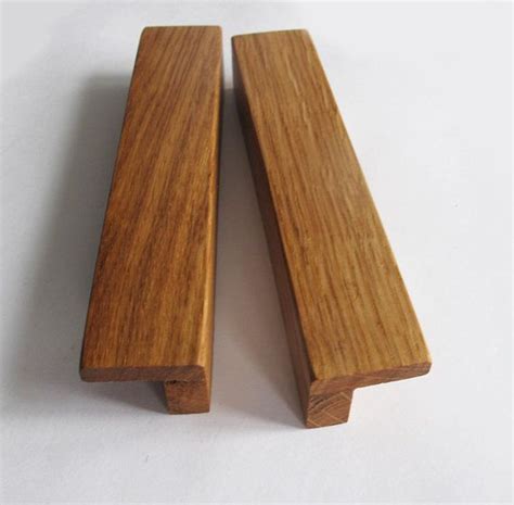 Wooden Cabinet Pulls Set Of 2 Modern Cabinet Pulls Oak Wood Drawer