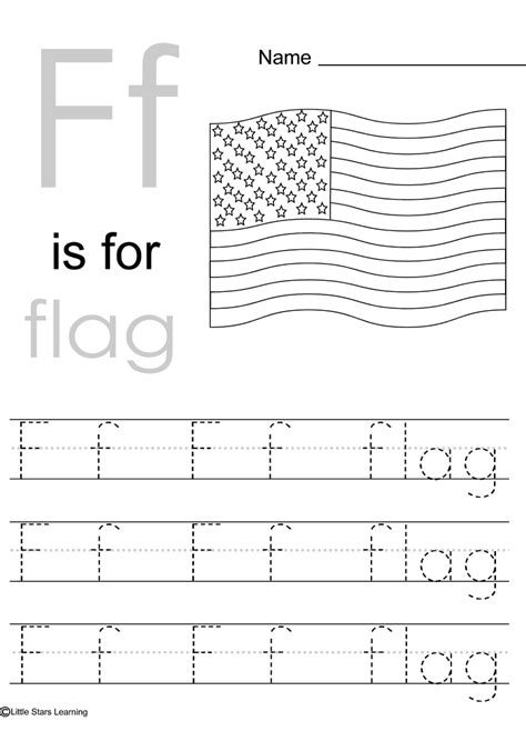 United States Flag Worksheet
