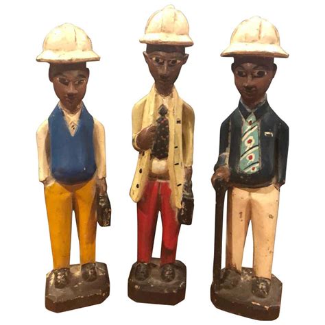 Hand Carved Colonial African Statues From Ghana At 1stdibs