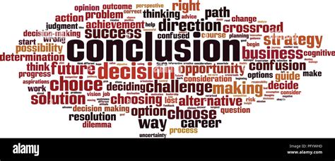 Conclusion Word Cloud Concept Vector Illustration Stock Vector Image
