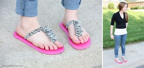 Flip Flop Refashion Part 3 Ruffled T Strap Make It And Love It