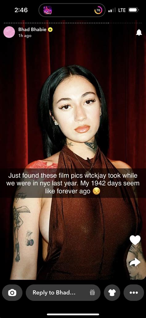 Bhad Bhabie Snapchat story 🥵 : r/HipHopAllStars