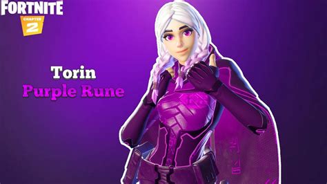 New Torin Purple Rune Style Skin Gameplay Fortnite Sidewayfarer Set