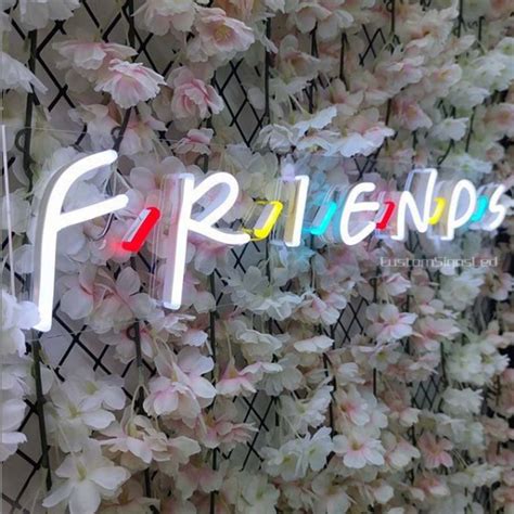 Friends Led Neon Sign Custom Ts For Your Friend Etsy