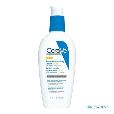 Cerave face and body cleansers gently clean to break down excess dirt and makeup. CeraVe Daily Facial Moisturizing Lotion SPF 30 with ...