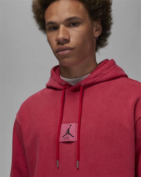 Jordan Essentials Mens Statement Fleece Washed Pullover Hoodie Nike Ca