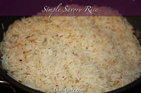 Simple Savory Rice Dish Ditty