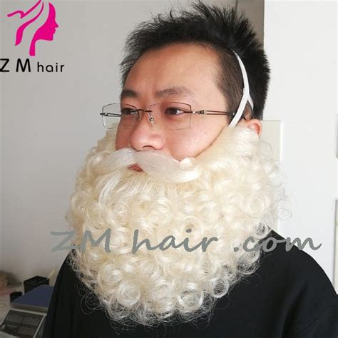 Adjustable Yak Hair Santa Beard With Attached Moustache B 04 Zm Hair