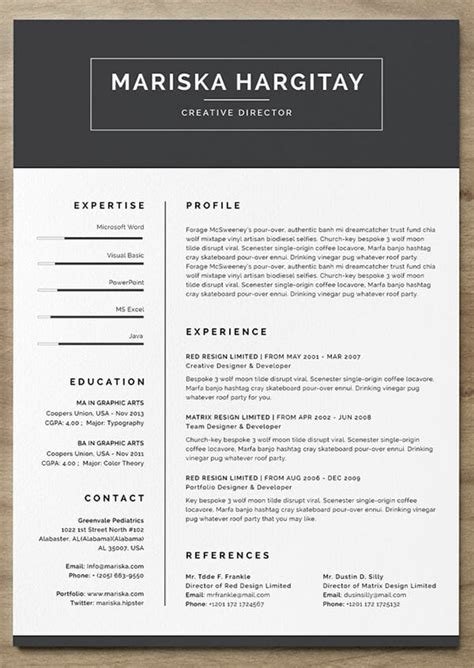 Borders are an easy way to add more color to your resume and also. 24 Free Resume Templates to Help You Land the Job