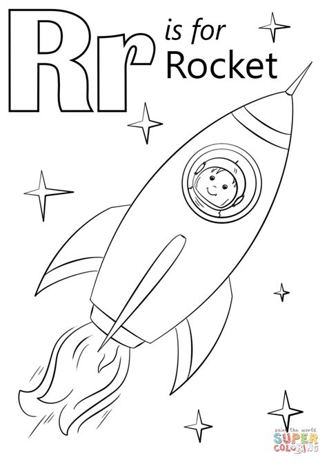 You will not have to download it to your computer, but just turn on the printer, prepare the sheet and click on the print the drawing button. Letter R is for Rocket coloring page from Letter R ...