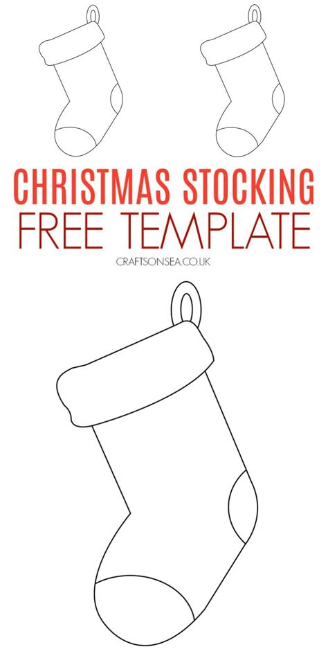 Christmas Stocking Template Free Printable Christmas Stocking
