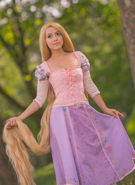 Disney Princess Tangled Rapunzel Long Straight Yaki Blonde Lace Front