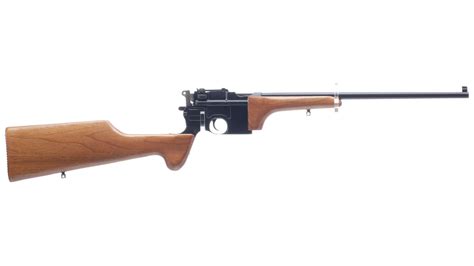 Reproduction Mauser C96 Semi Automatic Carbine With Case Rock Island