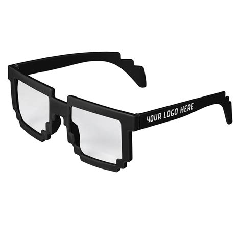 Pixel 8 Bit Clear Lenses Sunglasses Black