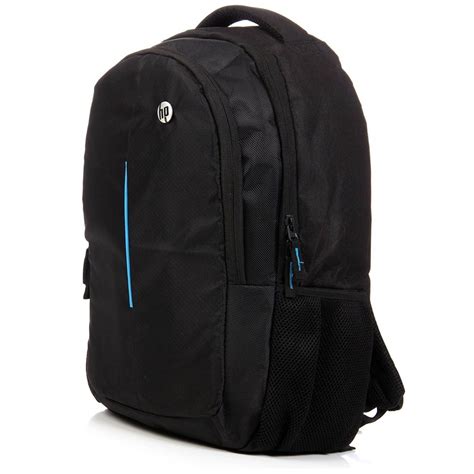 Black Non Woven Hp Laptop Bags Genuine Backpack 156 Inch Capacity