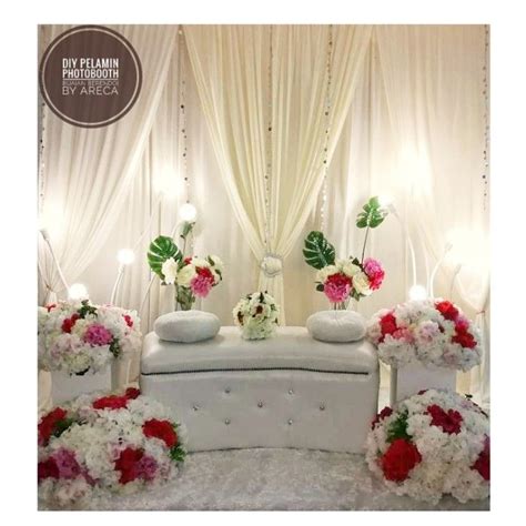 Diy Pelamin Tunang Maroon Diy Pelamin Diy Design