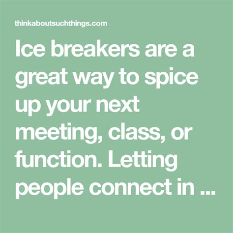 7 Fun And Easy Ice Breakers To Jazz Up Your Event Ice Breakers Meeting