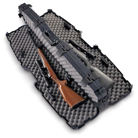 Plano Sxs Double Rifle Case Black 125633 Gun Cases At Sportsmans Guide