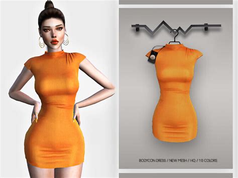 Bodycon Dress Bd By Busra Tr At Tsr Sims Updates