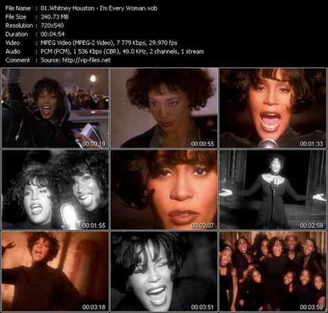 Whitney Houston Im Every Woman Download Music Video Clip From Vob