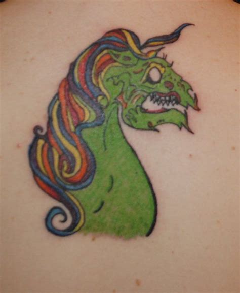 My Zombie Unicorn Tattoo I Am A Unicorn Unicorn Tattoos Awesome