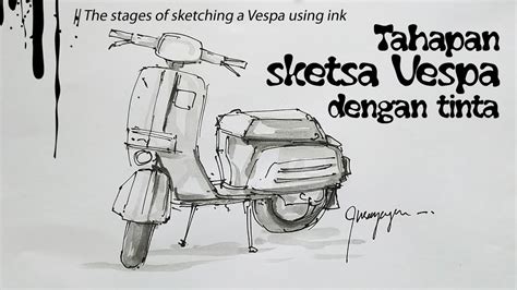 25 sketsa gambar motor vespa terbaik koleksi gambar sketsa. 80++ Sketsa Gambar Vespa