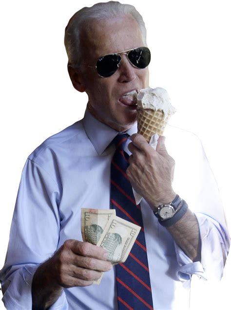 Literally just a png of Joe Biden eating ice cream. : JoeBiden