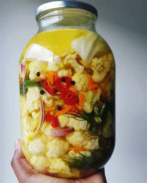 Fermented Cauliflower With Turmeric A Dash Of Lemon Recipe