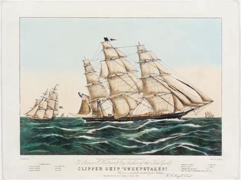 Clipper Ship Sweepstakes Nathaniel Currier Springfield Museums
